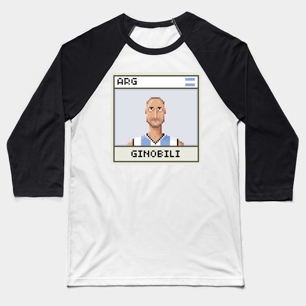 Manu Baseball T-Shirt by PixelFaces